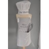 Ensemble Tablier de cuisine avec toque enfant  personnalisé brodé