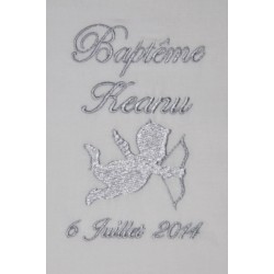 RESERVE écharpe de baptême bébé ange