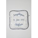 Porte-alliances coussin de mariage personnalisé brodé 3