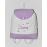 Sac à  dos enfant papillon personnalisé brodé au prénomt pour maternelle,crèche,école,gouter,sport