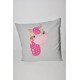 coussin enfant cheval fille personnalisé au prénom pour cadeaux noël, naissance,anniversaire