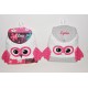 Jumeaux jumelles soeur Duo Sacs Sac à  dos enfant hibou chouette multicolore brodées  personnalisés au prénom