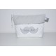 Trousse de toilette moustache adulte,enfant ou bébé personnalisée brodée