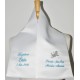 écharpe de baptême bébé ange 2 cà´tés personnalisée brodée avec parrain marraine pour garà§on ou fille