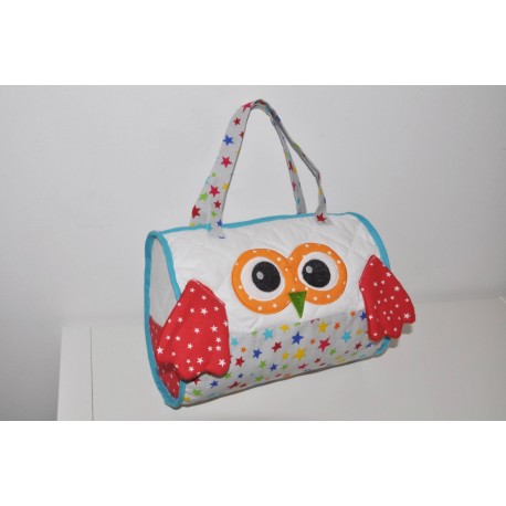 Sac balade chouette hibou,danse,vanity enfant garà§on fille bébé  personnalisé brodé