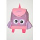 Sac a dos chouette rose/mauve enfant personnalisé brodé pour crèche maternelle balade école sport danse maternelle
