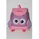 Sac a dos chouette rose/mauve enfant personnalisé brodé pour crèche maternelle balade école sport danse maternelle