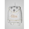 Sac a dos enfant raton-laveur indien doré/gris personnalisé